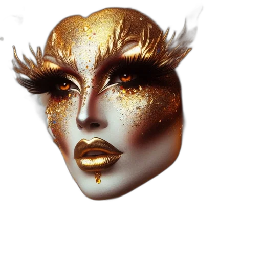 mask, crown, face, jewelry transparent PNG cut-out