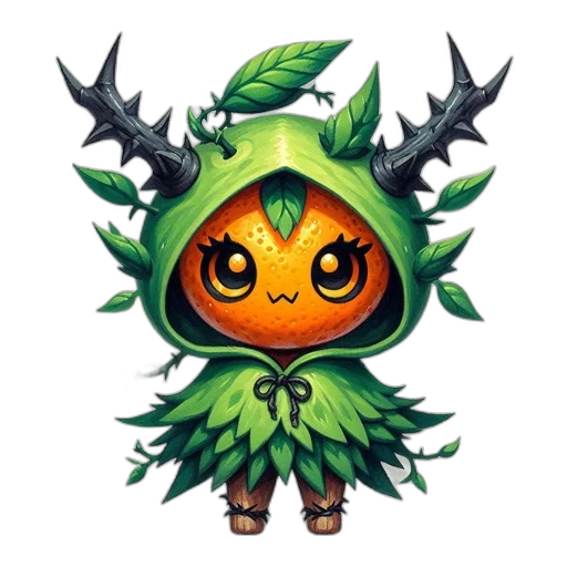 creature, dragon, staff, mask transparent PNG cut-out
