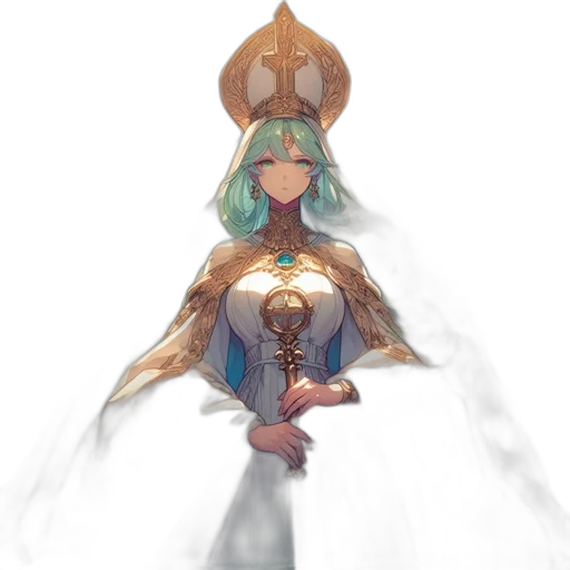 crown, sword, dress, staff transparent PNG cut-out