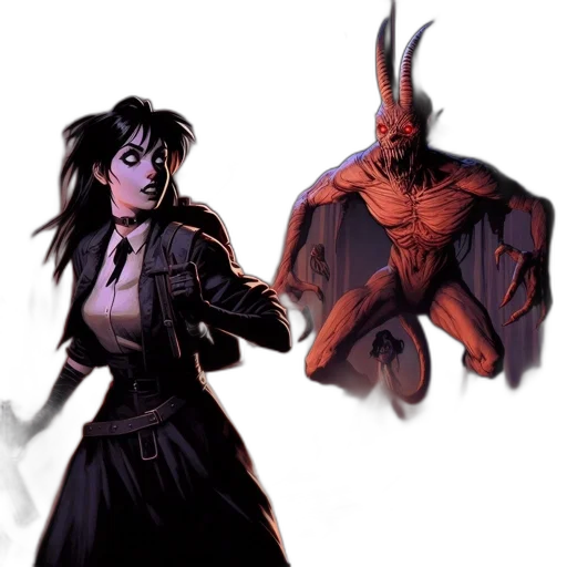 concept art, comic book art, fantasy art, pixel art transparent PNG cut-out