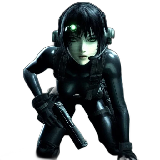 robot, weapon, concept art, cyberpunk transparent PNG cut-out