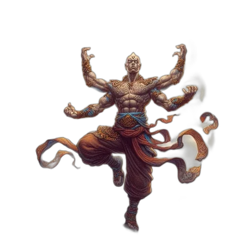 creature, staff, concept art, fantasy art transparent PNG cut-out