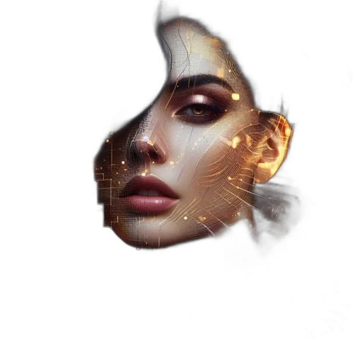 face, mask, crown, hair transparent PNG cut-out