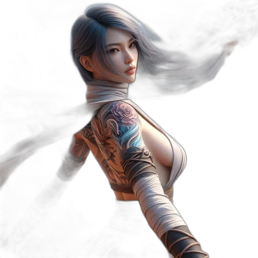 staff, fantasy art, concept art, comic book art transparent PNG cut-out