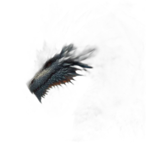 dragon, hair, creature, animal transparent PNG cut-out