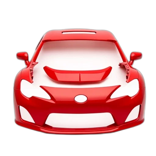 car, face, hat, 3d render transparent PNG cut-out