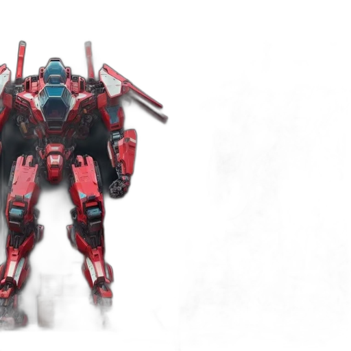 robot, weapon, 3d render, concept art transparent PNG cut-out