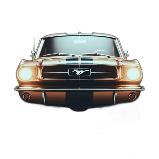 car, photorealistic, 3d render, metallic transparent PNG cut-out