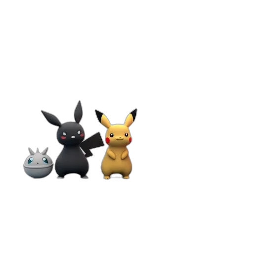 animal, 3d render, pixel art, concept art transparent PNG cut-out