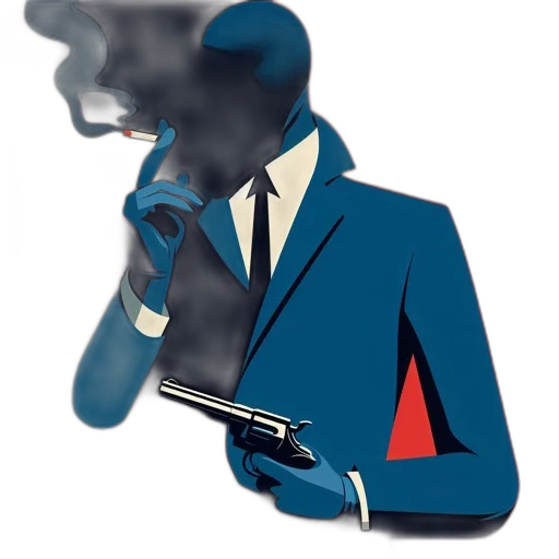 jacket, staff, mask, robot transparent PNG cut-out