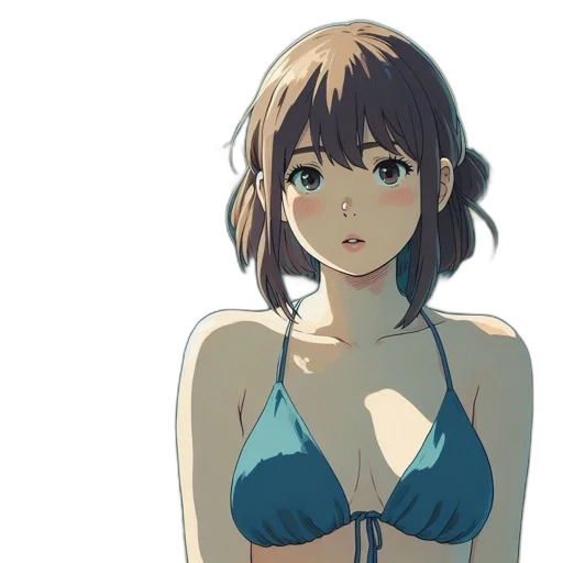 dress, face, creature, weapon transparent PNG cut-out