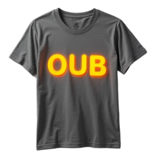 front, gray, shirt, reads transparent PNG cut-out
