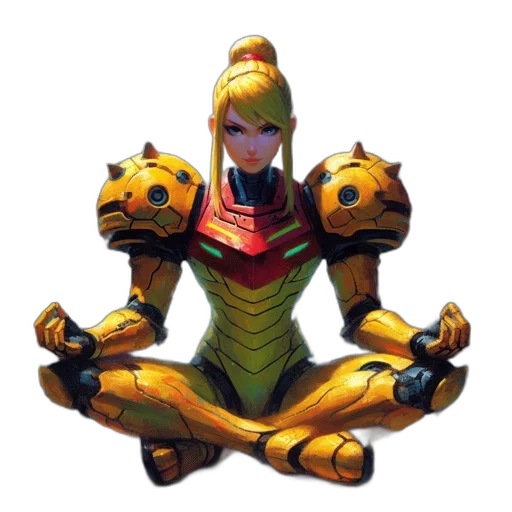 robot, weapon, dragon, staff transparent PNG cut-out