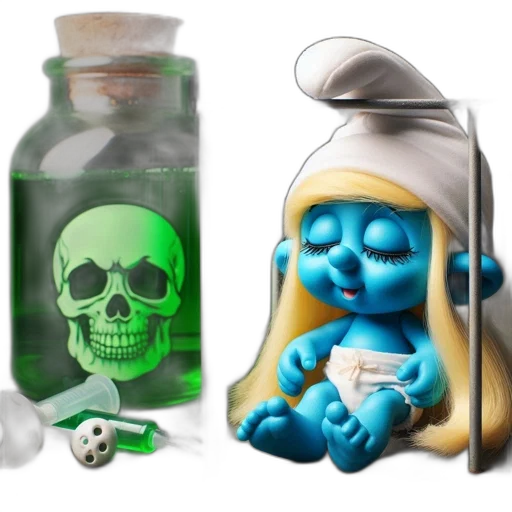 bottle, concept art, fantasy art, 3d render transparent PNG cut-out