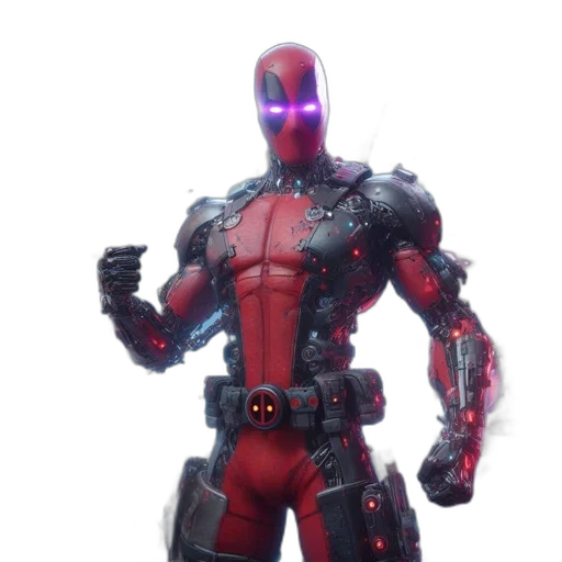 robot, weapon, concept art, 3d render transparent PNG cut-out