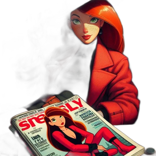 comic book art, concept art, cartoon, 3d render transparent PNG cut-out