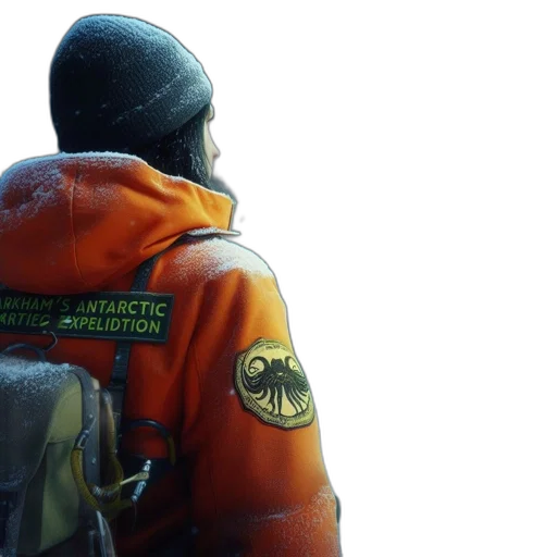 jacket, concept art, outer space, snowy transparent PNG cut-out