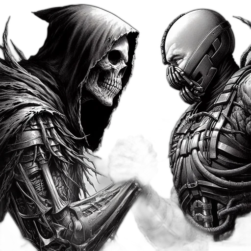 mask, comic book art, concept art, fantasy art transparent PNG cut-out