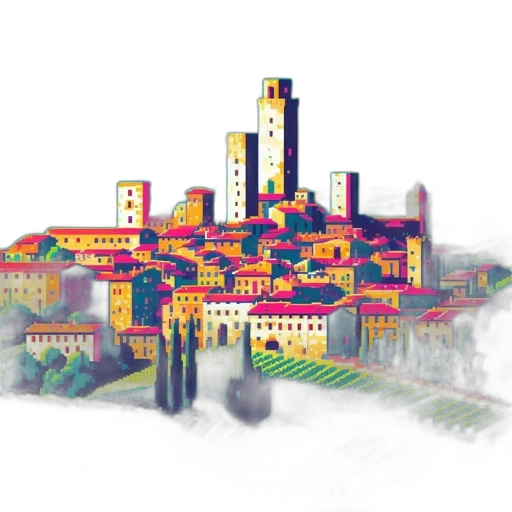 building, pixel art, concept art, watercolor transparent PNG cut-out