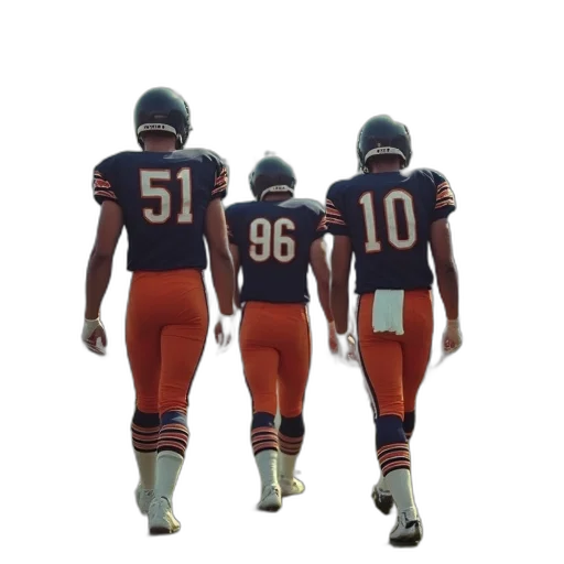 chicago, bears, players, walk transparent PNG cut-out