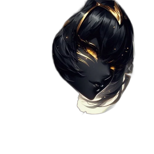 mask, crown, hair, face transparent PNG cut-out