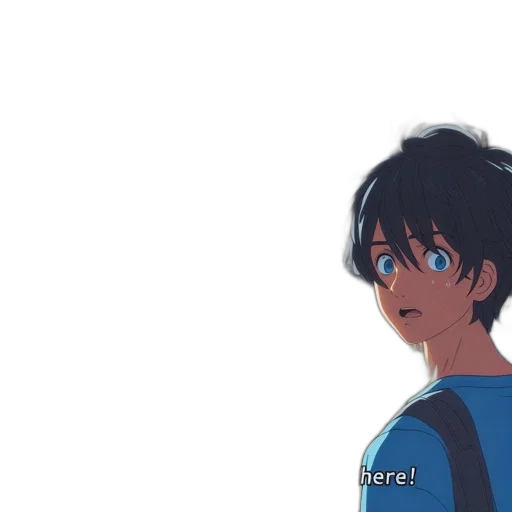 face, anime, cartoon, 3d render transparent PNG cut-out