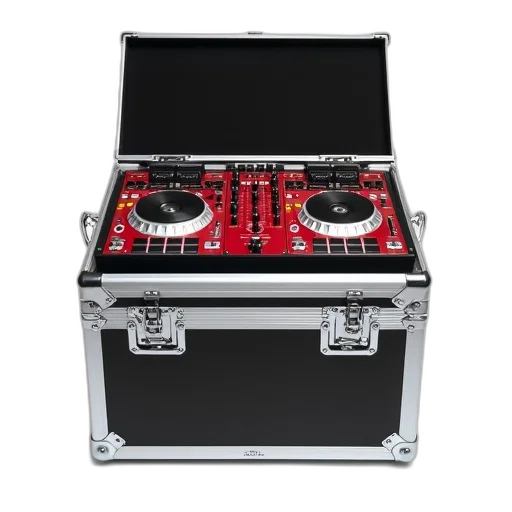 professional, mixer, two, turntables transparent PNG cut-out