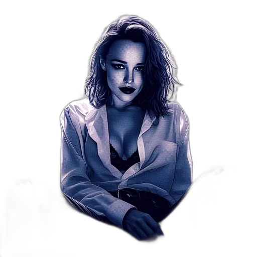 face, jacket, comic book art, concept art transparent PNG cut-out