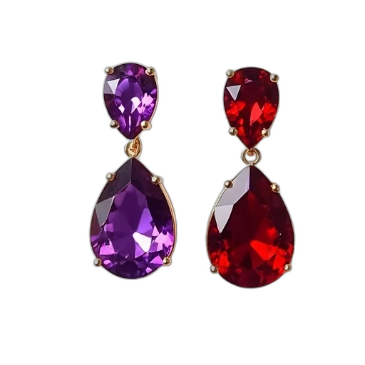 jewelry, crown, pair, earrings transparent PNG cut-out