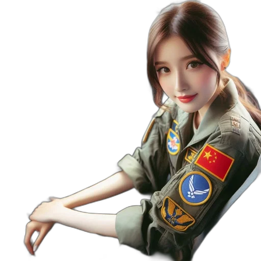jacket, weapon, staff, photorealistic transparent PNG cut-out