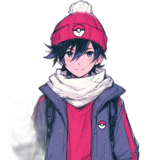 hat, jacket, face, mask transparent PNG cut-out