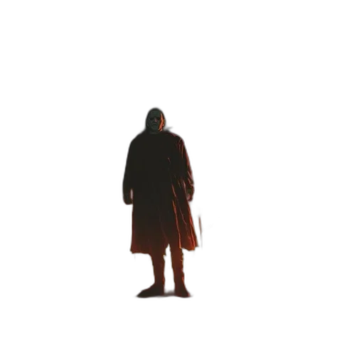 jacket, creature, dress, staff transparent PNG cut-out