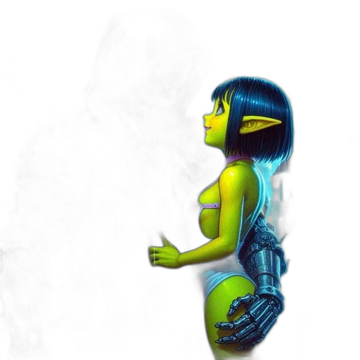 robot, mask, concept art, cyberpunk transparent PNG cut-out