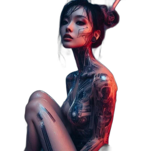 dress, robot, dragon, face transparent PNG cut-out