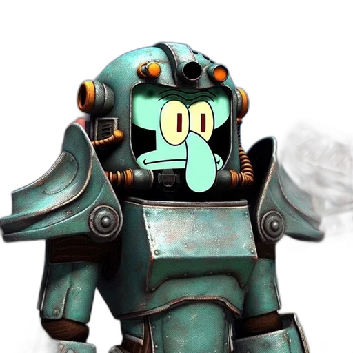 robot, staff, mask, weapon transparent PNG cut-out