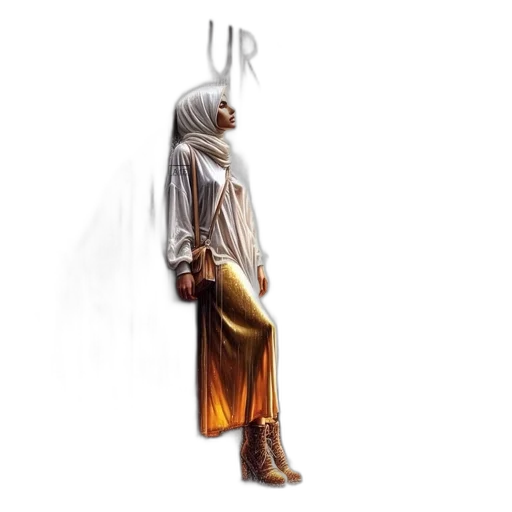 dress, jewelry, staff, crown transparent PNG cut-out