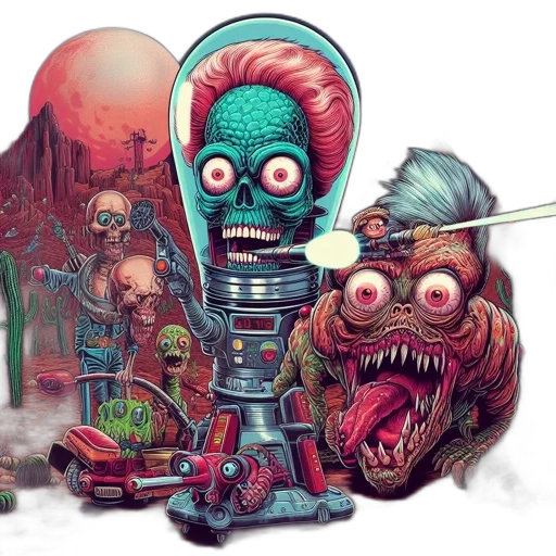 robot, creature, concept art, fantasy art transparent PNG cut-out