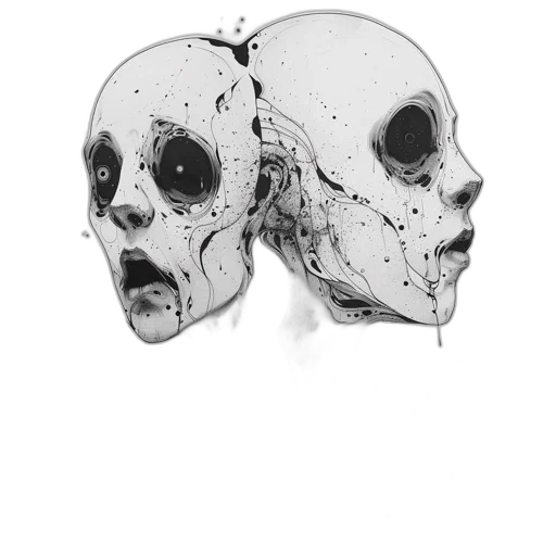 mask, face, creature, jacket transparent PNG cut-out