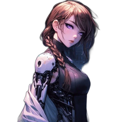 robot, dress, jacket, face transparent PNG cut-out