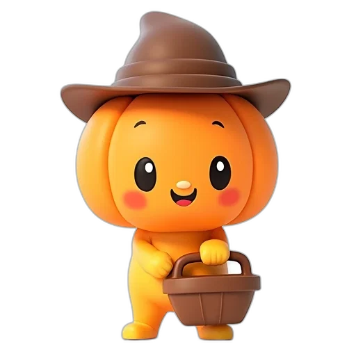 hat, staff, animal, creature transparent PNG cut-out