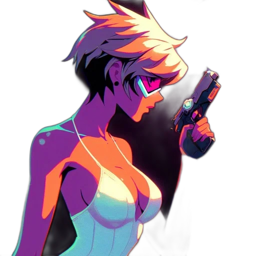 robot, staff, weapon, dress transparent PNG cut-out