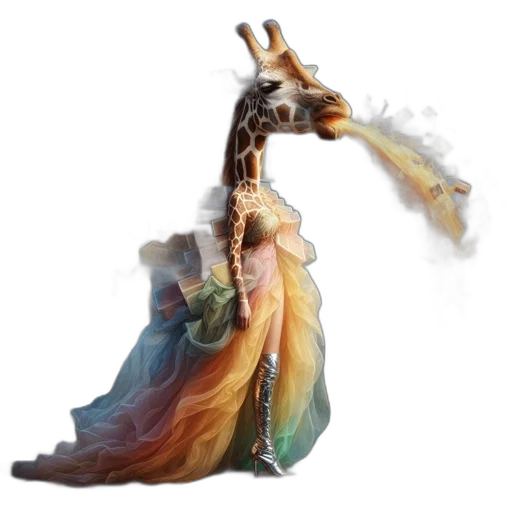 dress, jewelry, dragon, staff transparent PNG cut-out