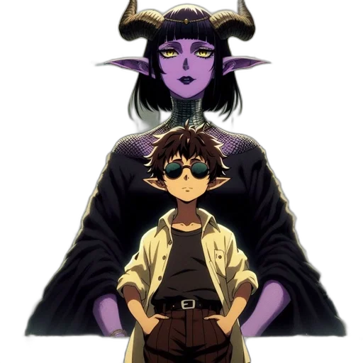 mask, staff, dragon, fantasy art transparent PNG cut-out