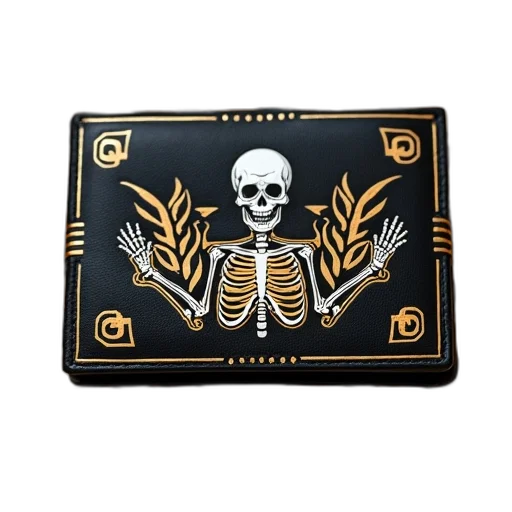 biker, wallet, image, skeleton transparent PNG cut-out