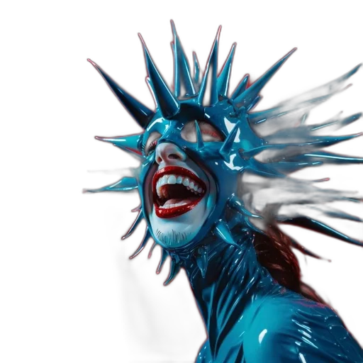 hair, mask, creature, face transparent PNG cut-out