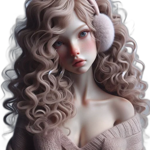 hair, jewelry, photorealistic, fantasy art transparent PNG cut-out
