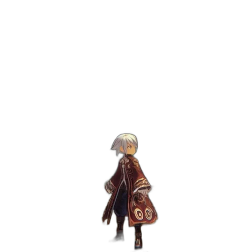 jacket, staff, dress, weapon transparent PNG cut-out