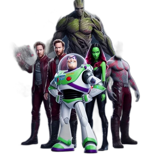 concept art, comic book art, 3d render, fantasy art transparent PNG cut-out