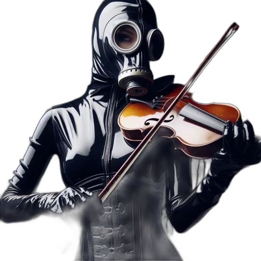 mask, jacket, robot, weapon transparent PNG cut-out