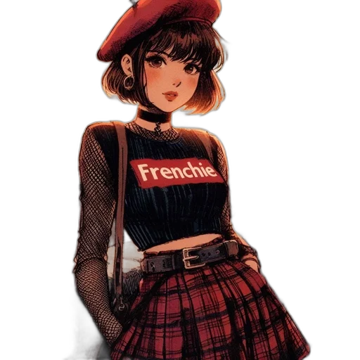 dress, jacket, hat, face transparent PNG cut-out